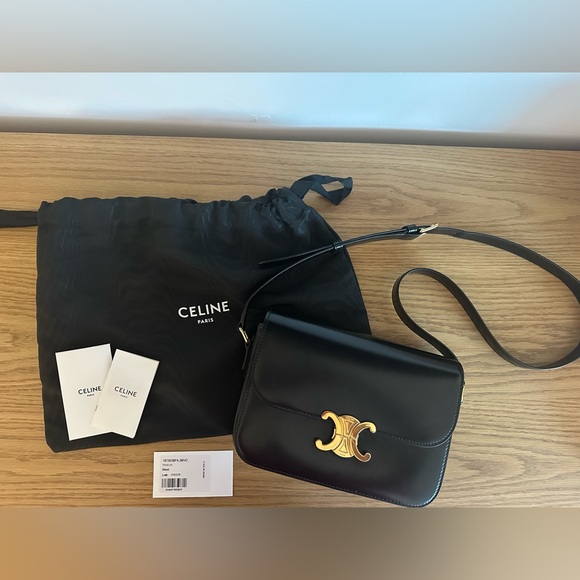 CELINE CLASSIQUE TRIOMPHE BAG IN SHINY CALFSKIN - Picture 4 of 10